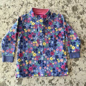 Crew Clothing Co purple floral pullover sz 5-6
